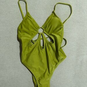 Wild Fable Olive Green One Piece Swimsuit